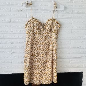 White Fox Boutique Florentine mini dress yellow daisy